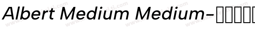 Albert Medium Medium字体转换
